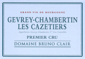 Image for Gevrey Chambertin Cazetiers, Domaine Bruno Clair 2010