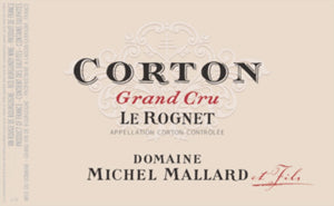 Image for Corton Rognet, Domaine Michel Mallard (2018)