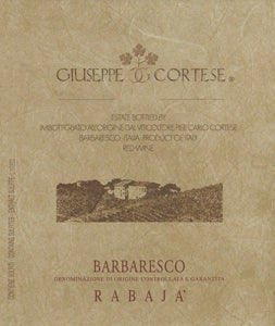 Image for Barbaresco Rabaja, Giuseppe Cortese (2019)