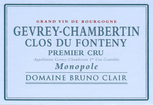 Image for Gevrey Fontenys, Domaine Bruno Clair 2016