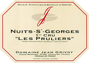 Image for Nuits St Georges Les Pruliers, Domaine Jean Grivot 2003