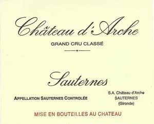 Image for d'Arche (Sauternes) (2003)