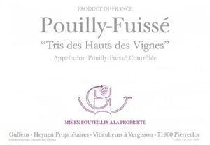 Image for Pouilly Fuissé Tri des Hauts des Vignes, Domaine Guffens-Heynen 2016