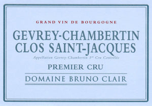Image for Gevrey Chambertin Clos Saint Jacques, Domaine Bruno Clair 2019
