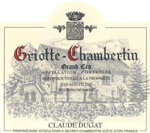 Image for Griotte Chambertin, Domaine Claude Dugat 2023