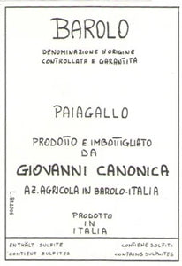 Image for Barolo Paiagallo, Giovanni Canonica (2013)