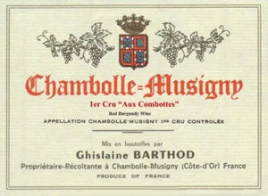 Image for Chambolle Musigny Combottes, Domaine Ghislaine Barthod (2017)