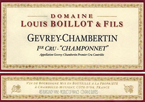 Image for Gevrey Chambertin Champonnets, Domaine Louis Boillot (2015)