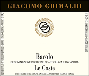 Image for Barolo Le Coste di Monforte, Azienda Agricola Giacomo Grimaldi (2010)