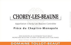 Image for Chorey Les Beaune La Pièce du Chapitre, Domaine Tollot-Beaut 2020