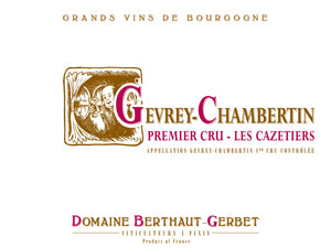 Image for Gevrey Chambertin Cazetiers, Domaine Berthaut 2015