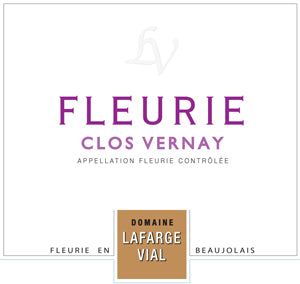 Image for Fleurie Clos Vernay, Domaine Lafarge Vial (2023)