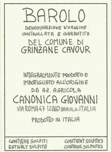 Image for Barolo Grinzane Cavour, Giovanni Canonica (2018)