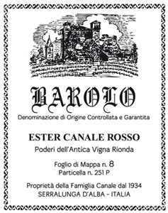Image for Barolo Ester Canale Rosso Vigna Rionda, Giovanni Rosso 2013