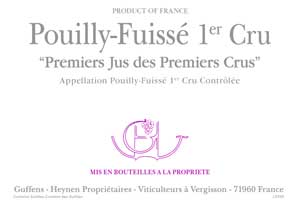 Image for Pouilly Fuisse Premiers Jus des Premiers Crus, Domaine Guffens-Heynen 2020