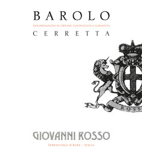 Image for Barolo Cerretta, Giovanni Rosso (2019)