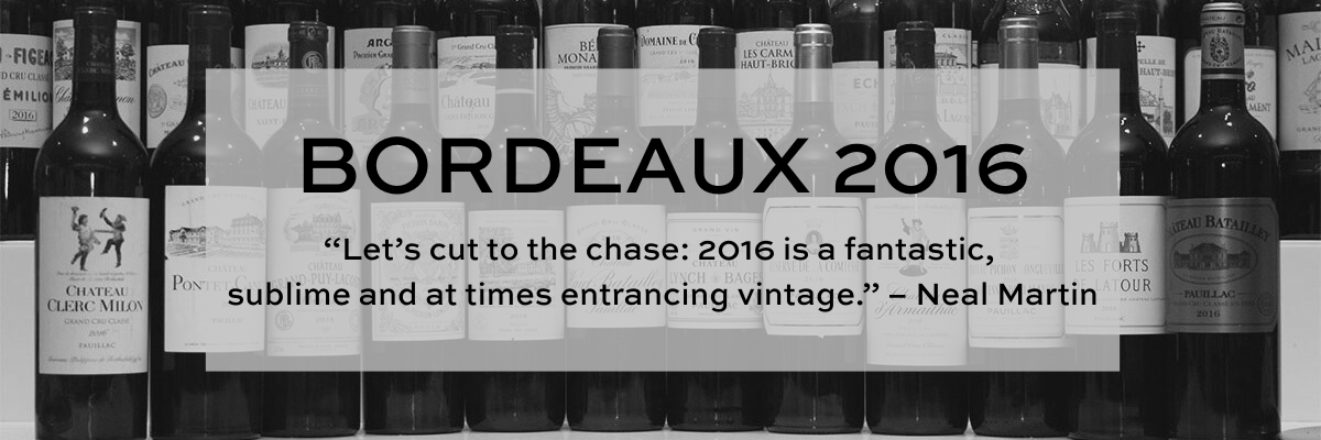 Bordeaux 2016 fine wines